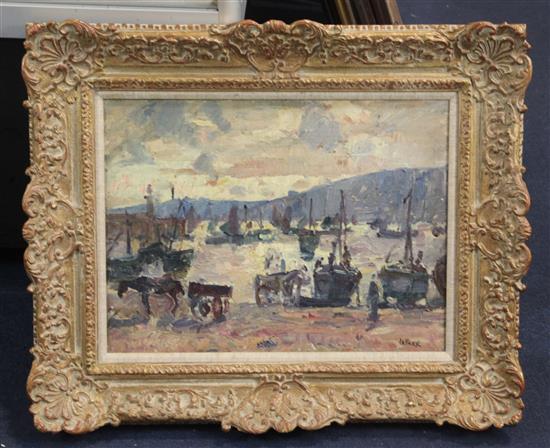 § John Anthony Park (1880-1962) The return of the fishing fleet 11.5 x 15.5in.